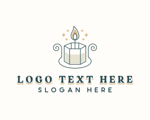 Tea Light - Candle Decor Souvenir logo design