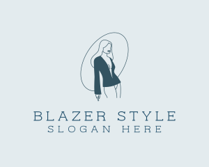 Blazer - Sexy Female Blazer logo design