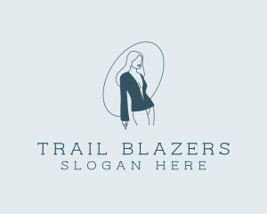 Sexy Female Blazer logo design