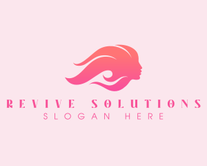 Transformation - Pink Beauty Woman logo design