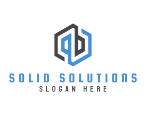 Solid - Industrial Hexagon Business logo design