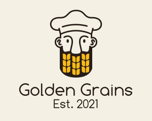 Grains - Wheat Beard Baker logo design