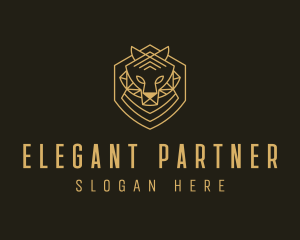 Elegant Tiger Crest logo design