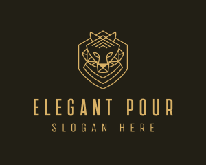 Elegant Tiger Crest logo design