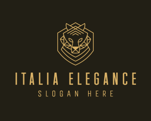 Elegant Tiger Crest logo design