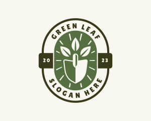 Botany - Garden Leaves Shovel logo design