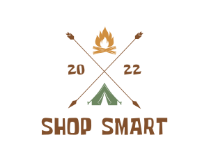 Camping Adventure Tent  Logo