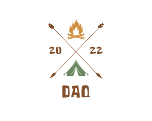 Camping Adventure Tent  Logo