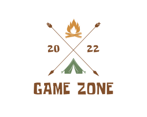 Countryside - Camping Adventure Tent logo design