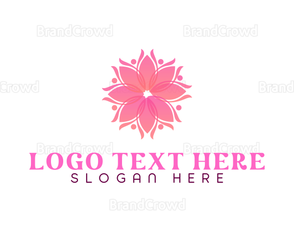 Wellness Flower Mandala Logo