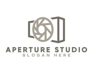 Aperture - Shutter Lens Photography logo design