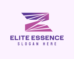 Modern Purple Letter Z Logo