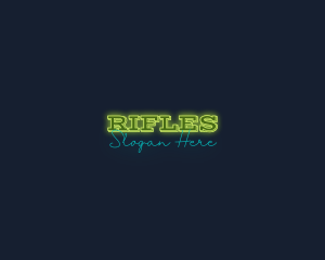 Modern Neon Glow Business Logo