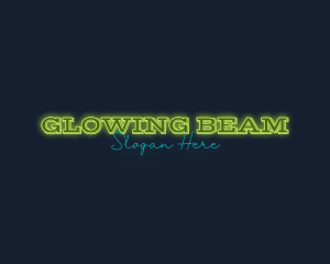 Modern Neon Glow Business logo design