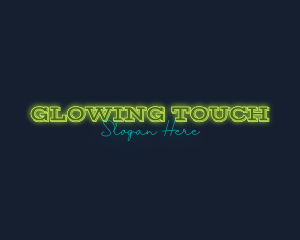 Modern Neon Glow Business logo design