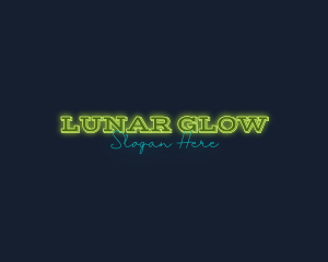 Modern Neon Glow Business logo design