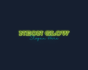 Modern Neon Glow Business logo design