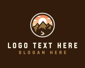 Outdoor - Mountain Adventure Traveler logo design