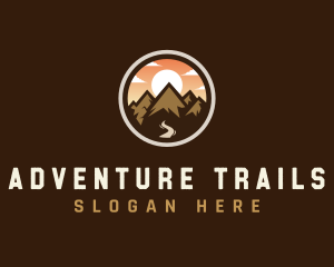 Mountain Adventure Traveler logo design