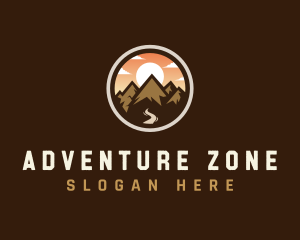 Mountain Adventure Traveler logo design