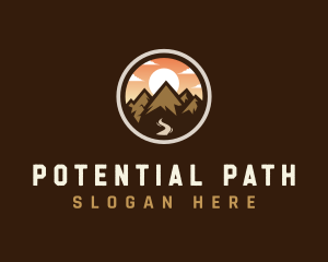 Mountain Adventure Traveler logo design