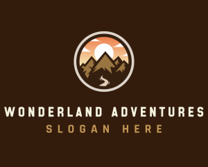 Mountain Adventure Traveler logo design