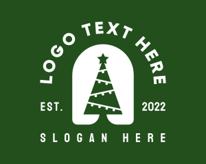 Christmas - Xmas Christmas Tree logo design