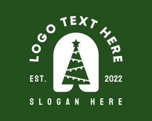 Winter - Xmas Christmas Tree logo design