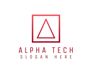 Alphabet - Modern Red Lettermark logo design