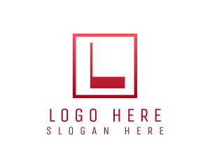 Alphabet - Modern Red Lettermark logo design