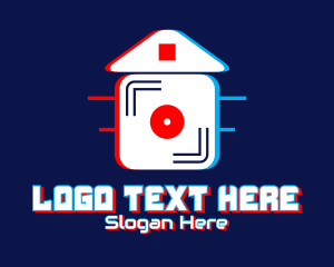 Audio App - Glitch House Music logo design