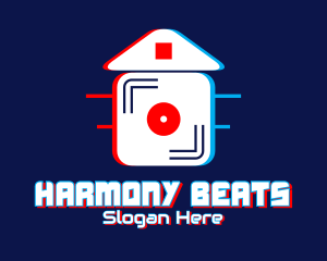 Streaming - Glitch House Music logo design