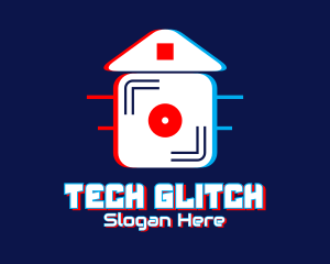 Glitch House Music  logo design