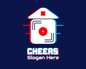 Web - Glitch House Music logo design