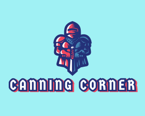 Gamer Soldier Gaming Avatar  logo design