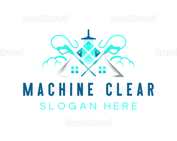 Pressure Washing Floor Cleaning Logo