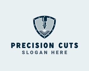 Cutting - Industrial Laser Machinery logo design