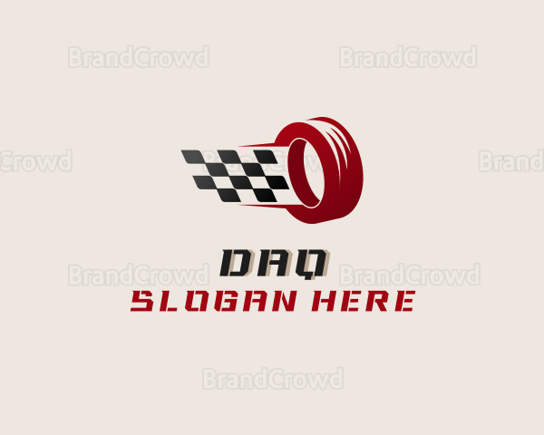 Race Flag Motorsport Tire Logo