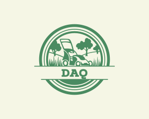 Lawn Mower Lawn Care Landscaping Logo