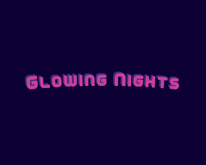Neon Lights - Retro Neon Club logo design