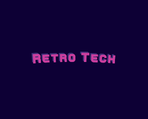 Retro Neon Club logo design