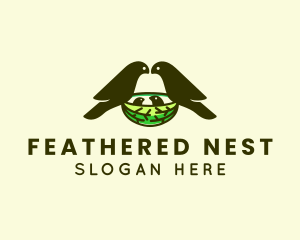 Wildlife Bird Nest  logo design