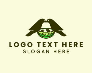 Zoo - Wildlife Bird Nest logo design