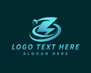 Plug - Flash LIghtning Plug logo design