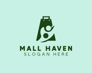 Person Shopping Bag logo design