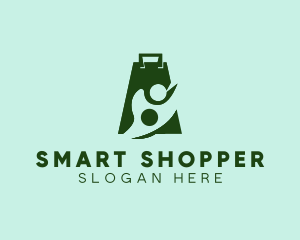 Shopper - Person Shopping Bag logo design