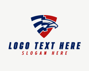 Usa - American Eagle Shield logo design