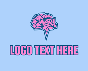 Psychiatry - Modern Geometric Brain logo design