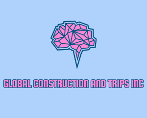 Neurology - Modern Geometric Brain logo design