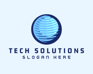 Global Tech Company logo design